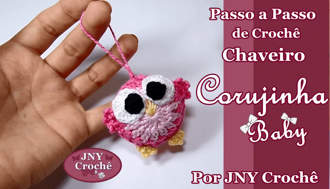 Chaveiro Corujinha Baby de crochê