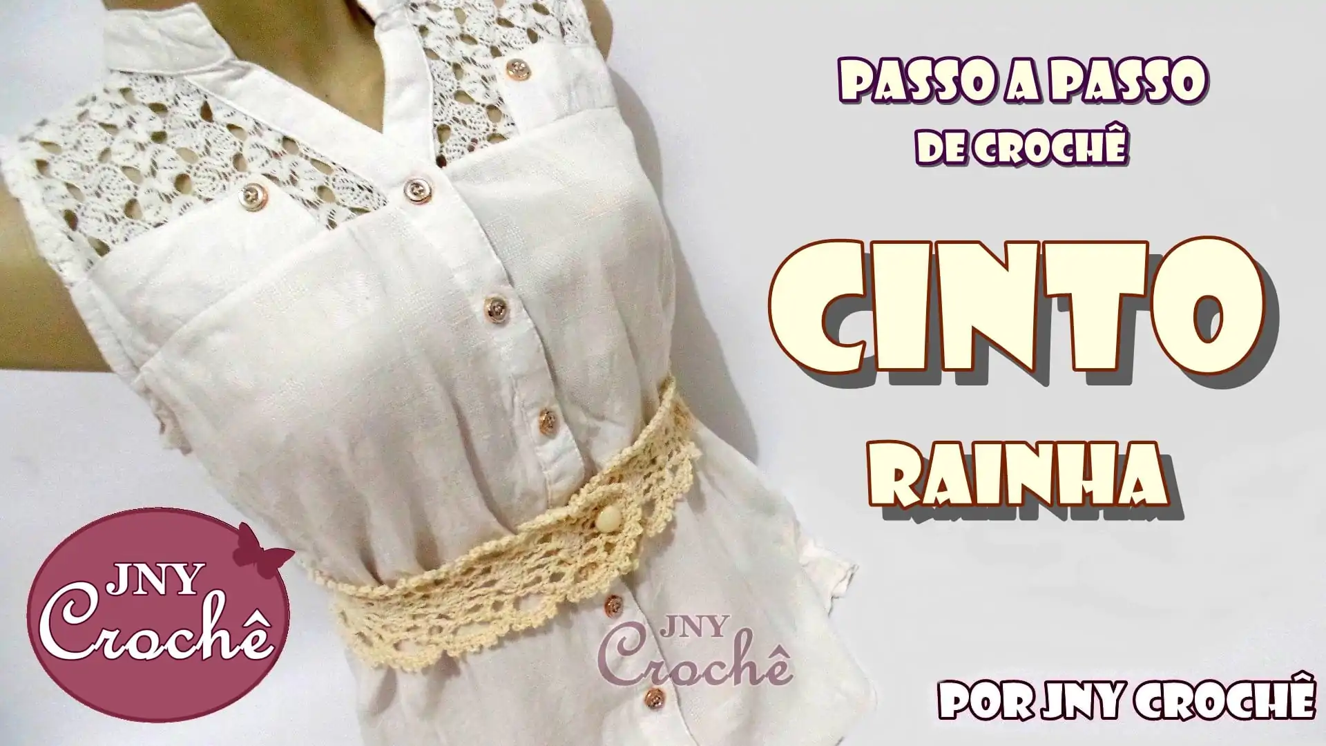 Cinto de crochê | Rainha passo a passo