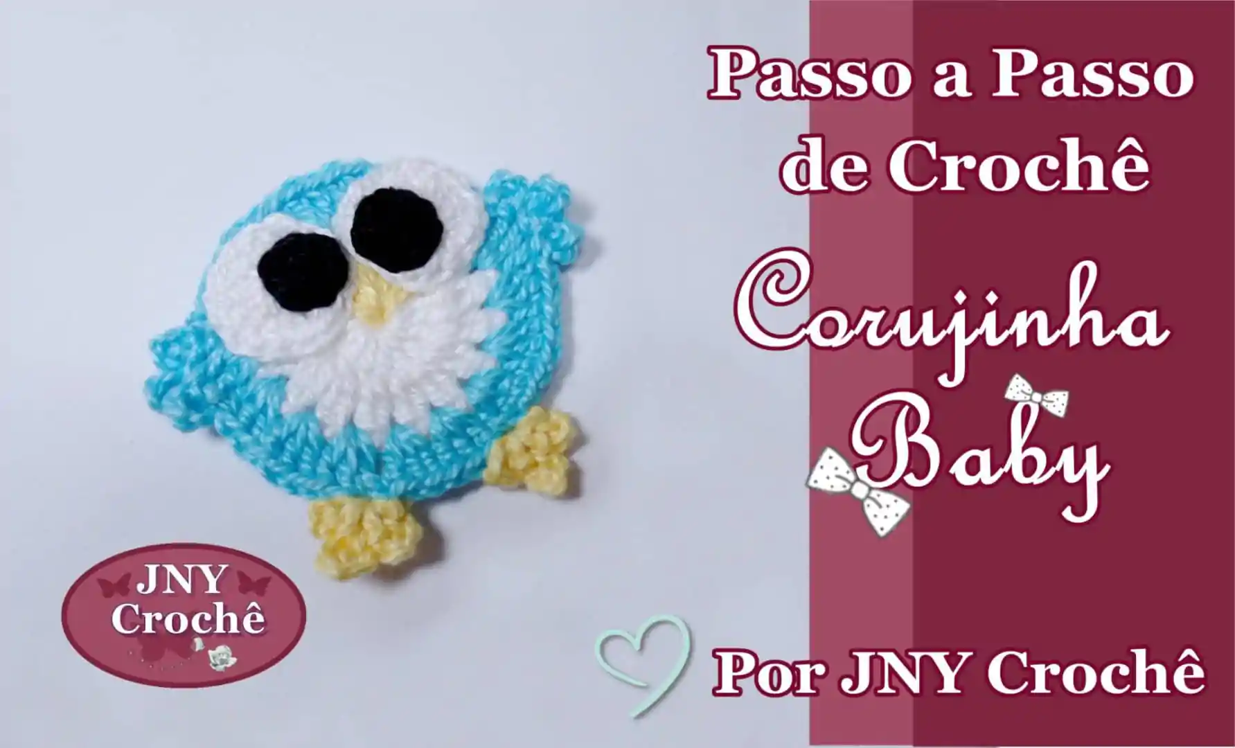 Coruja de crochê Baby | passo a passo