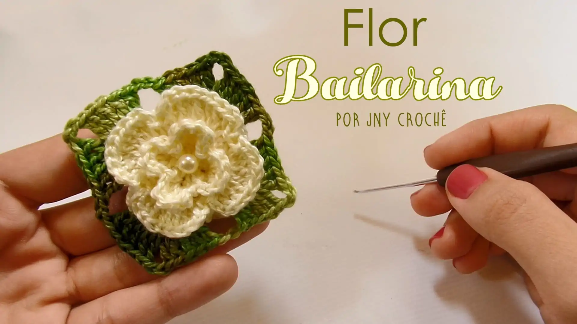 Flor de crochê | Bailarina | passo a passo