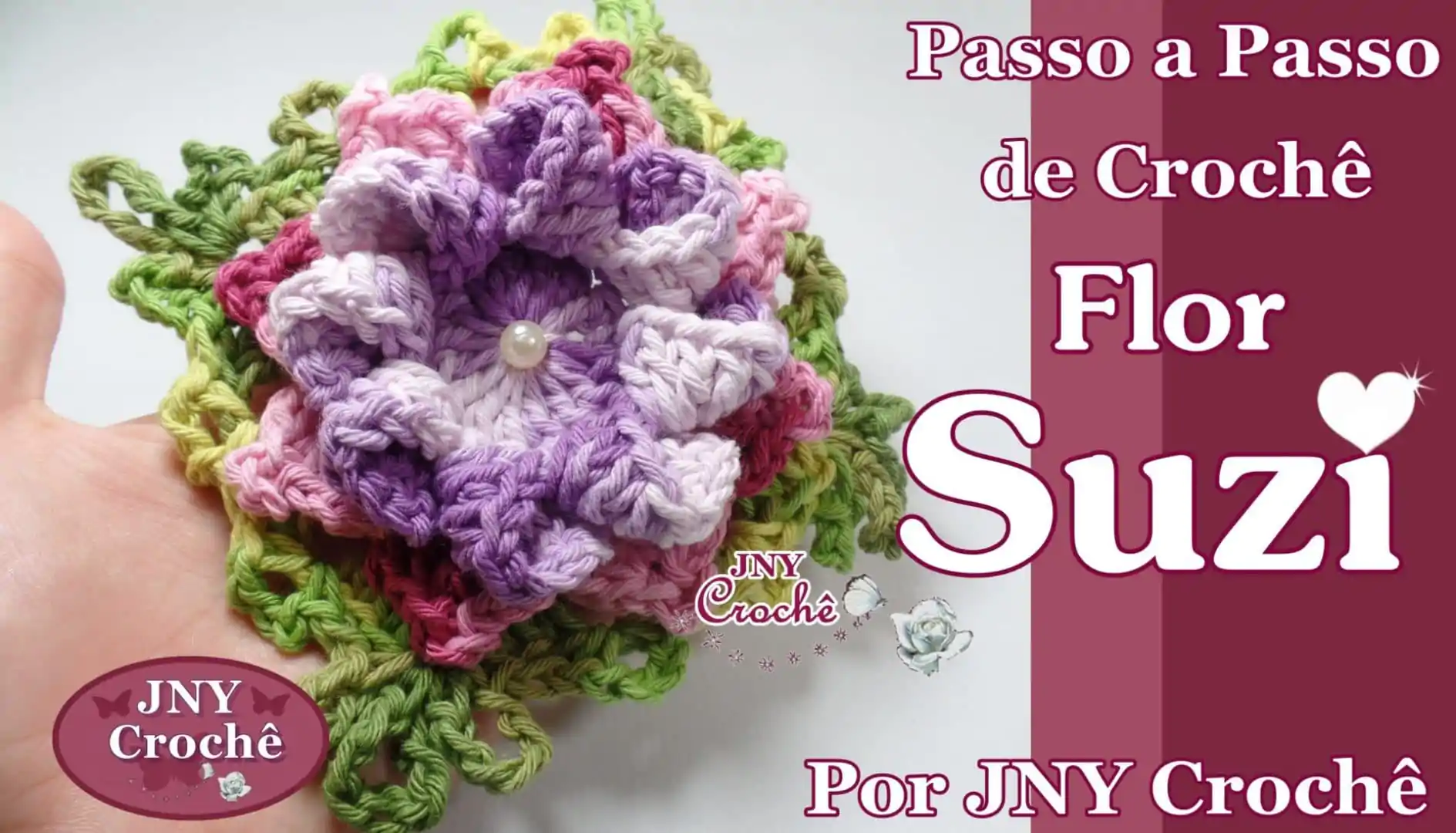 Flor de crochê passo a passo | Suzi