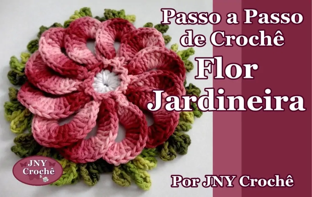 Flor de crochê Jardineira