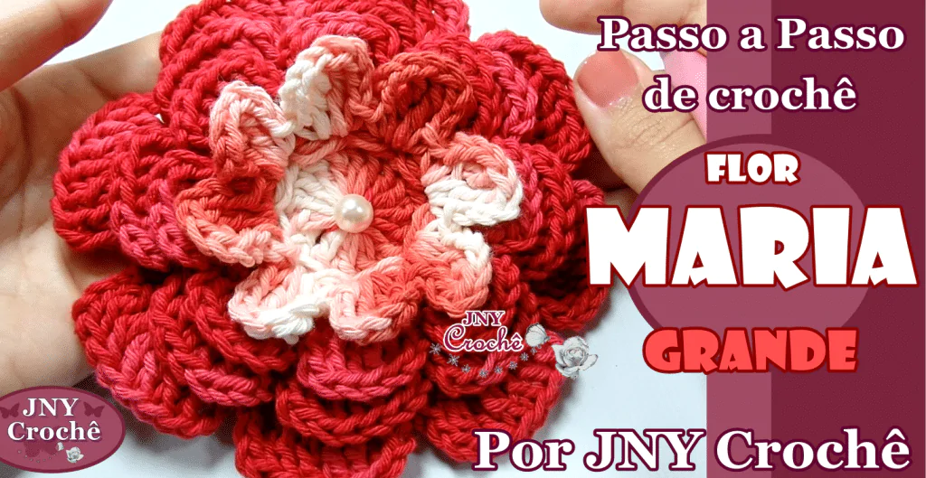 Flor de crochê | Maria (grande)