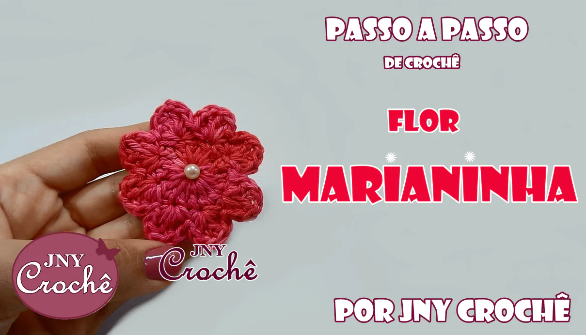 Flor de crochê | Marianinha | passo a passo