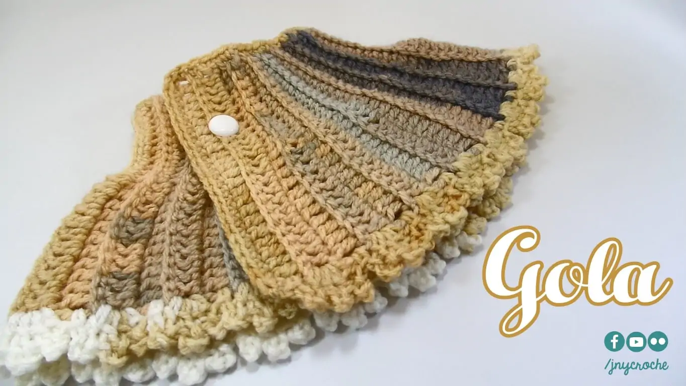 Gola de crochê passo a passo | CLUB