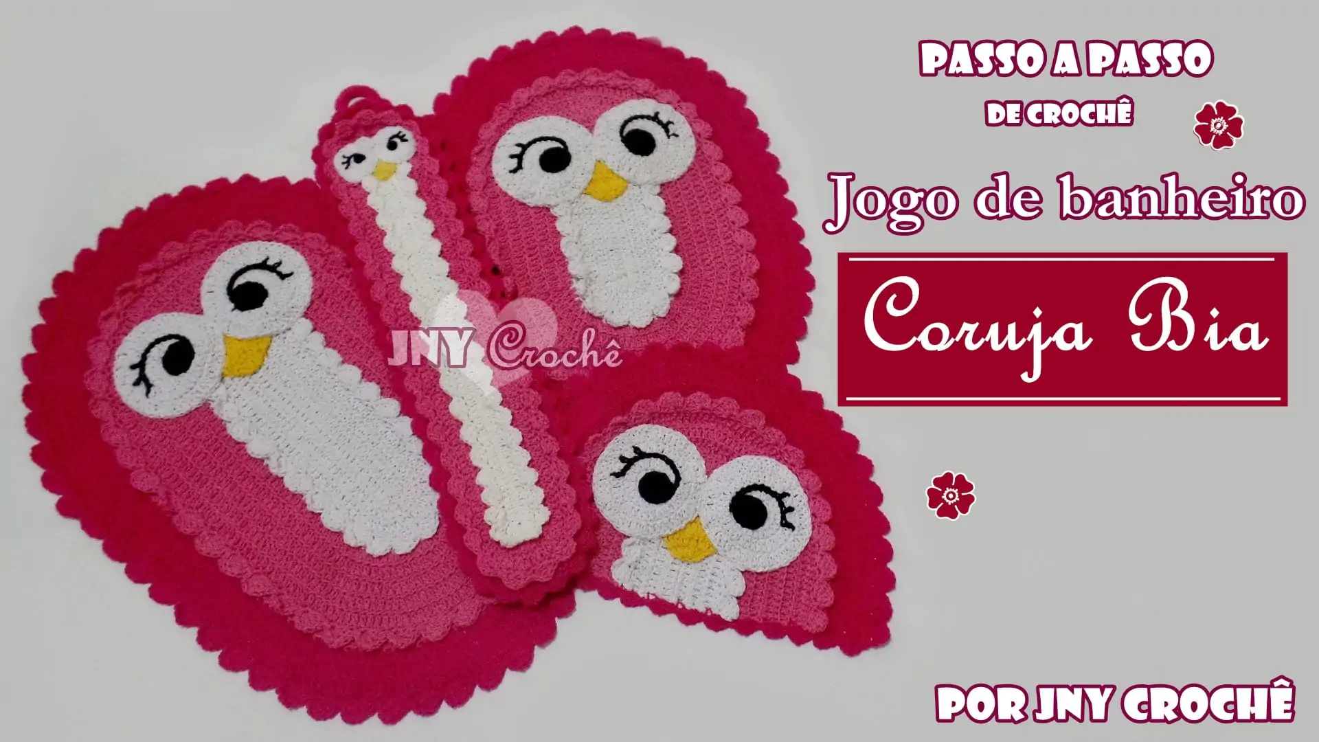 Jogo de banheiro de crochê | Coruja Bia