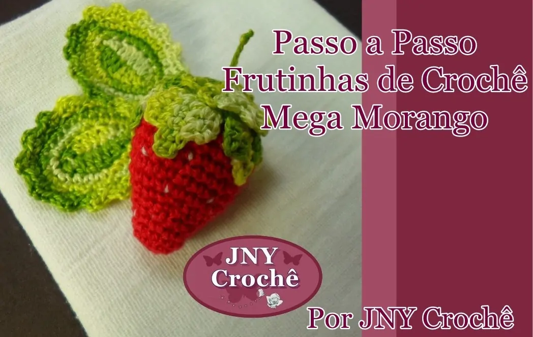 Morango de crochê