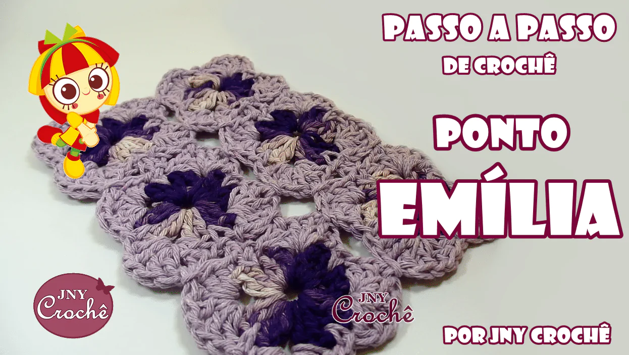 Ponto de crochê | Emília | passo a passo
