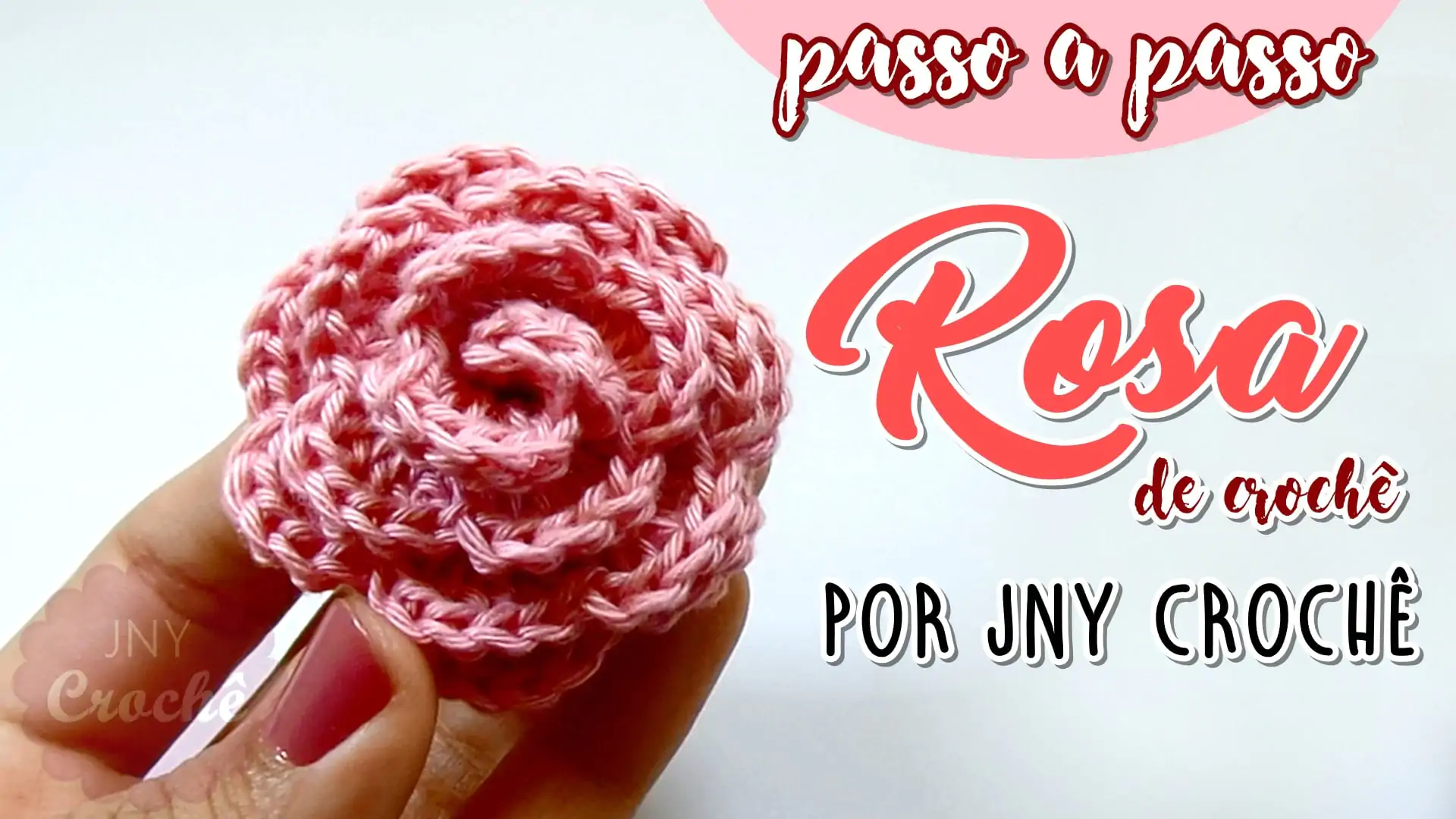 flor de crochê | Rosa | passo a passo