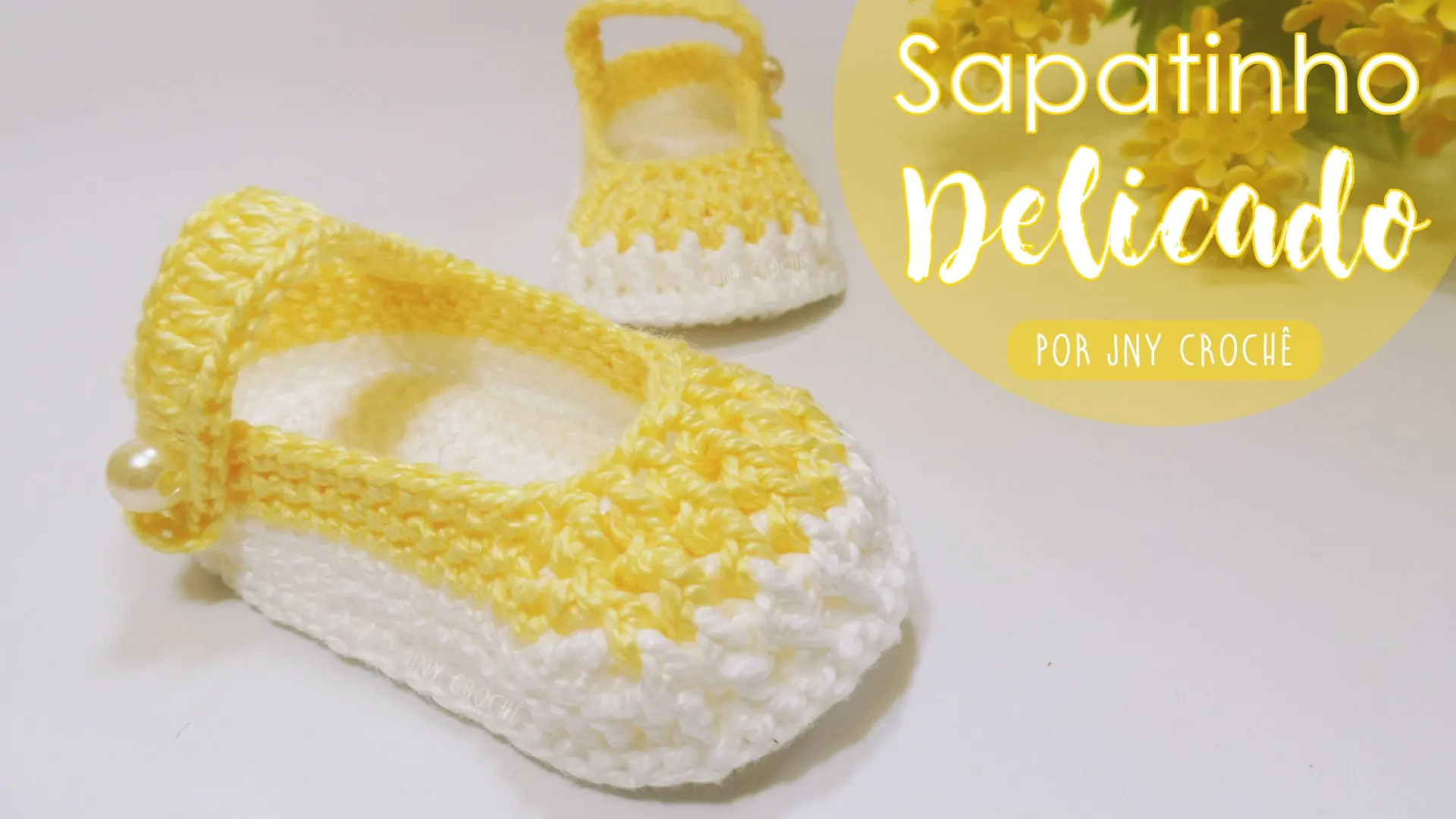 Sapatinho de bebê de crochê | Delicado | CLUB