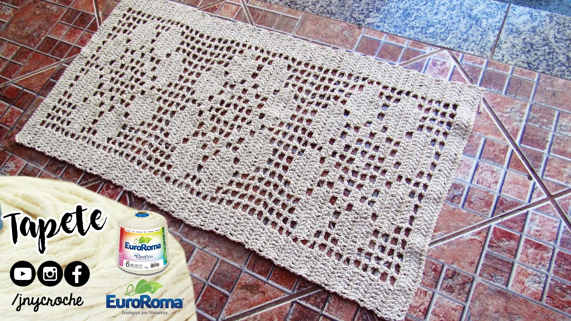 Tapete de crochê | simples e fácil