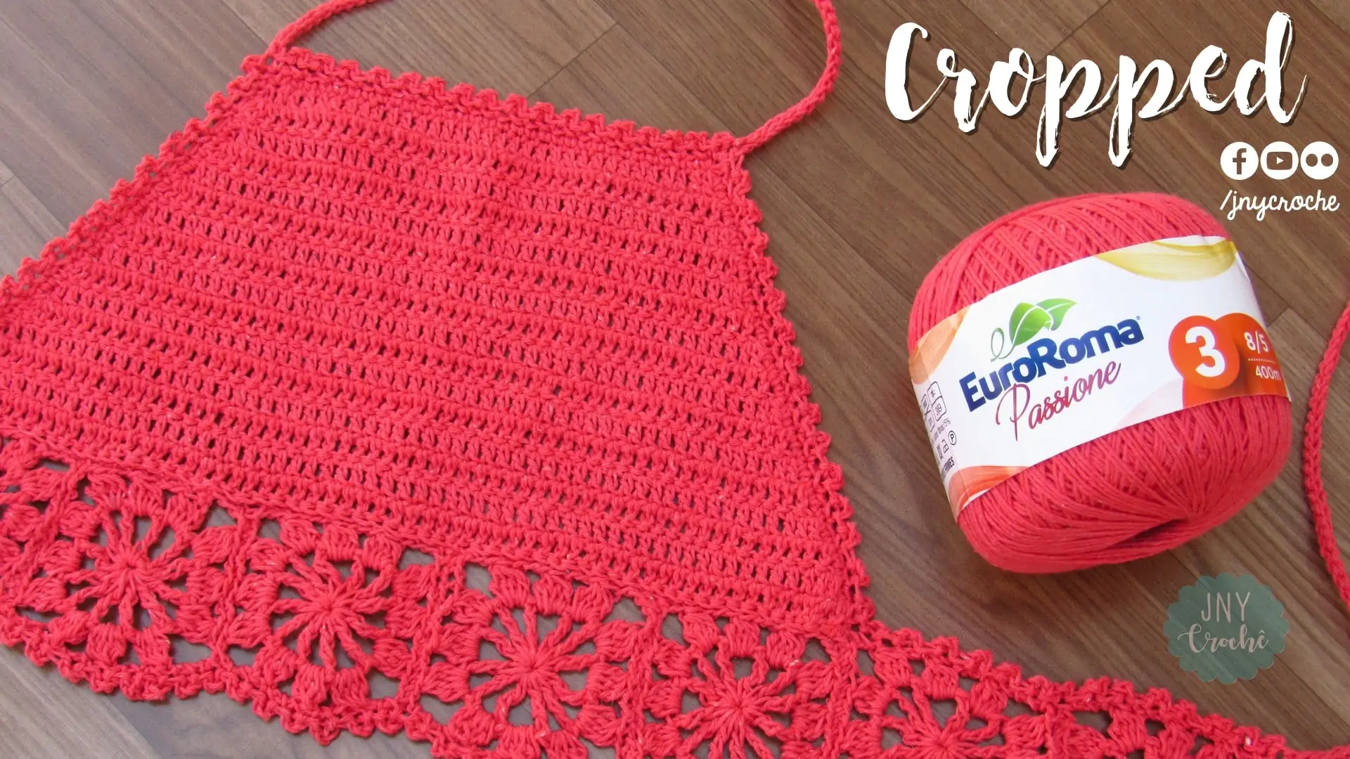 Top Cropped de crochê | Todos os tamanhos