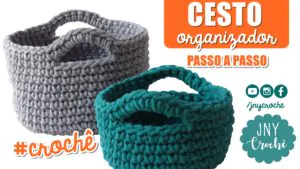 cesto organizador de croche