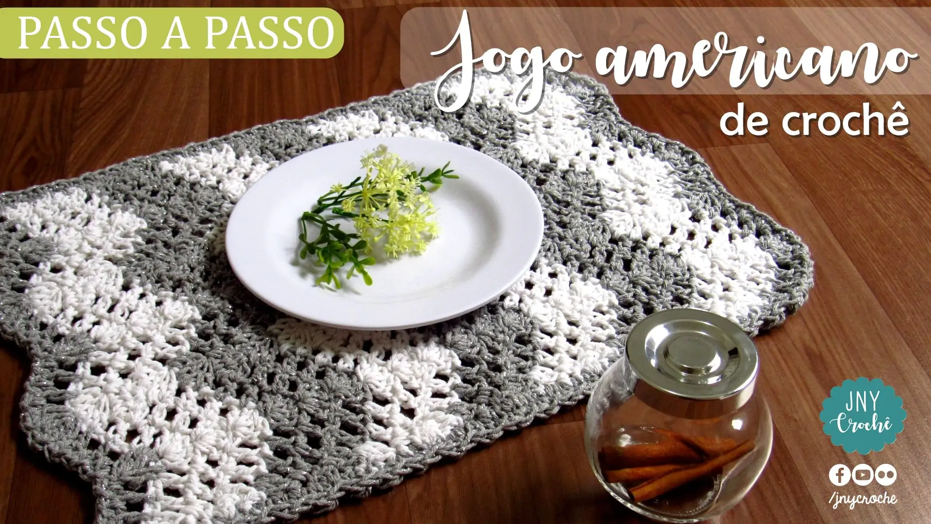 Jogo americano de crochê | passo a passo