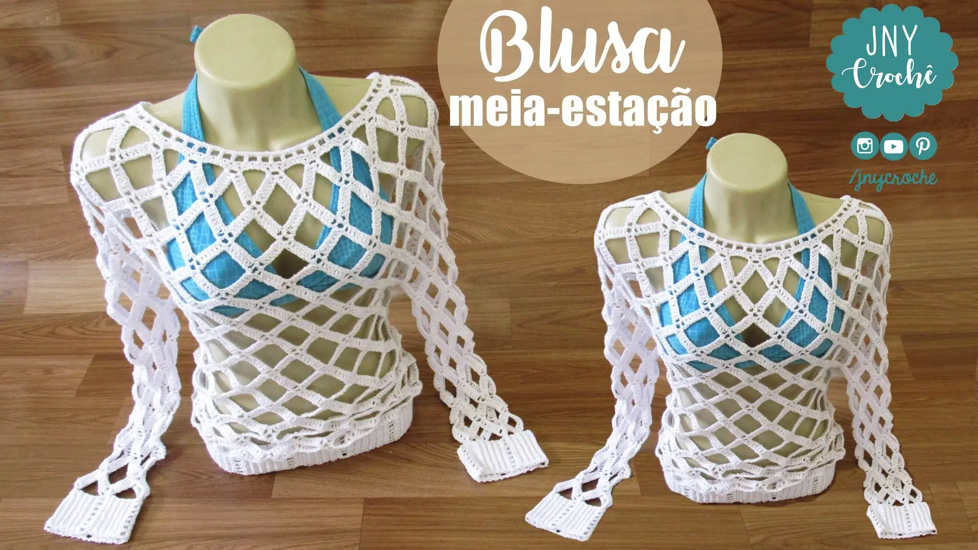 Blusa de crochê meia-estação | CLUB