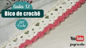 bicos e barrados de croche para iniciantes aula 12