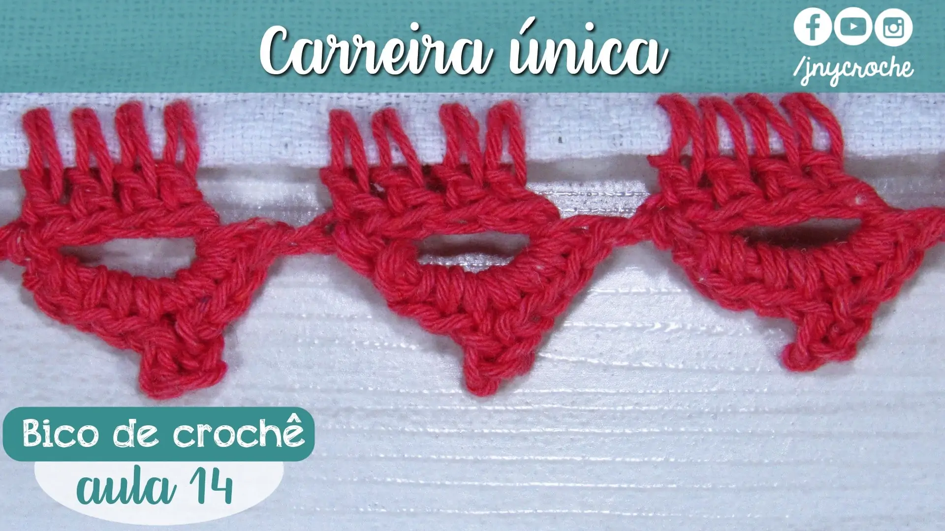 Bico de crochê simples, fácil e rápido para iniciantes – Aula 14