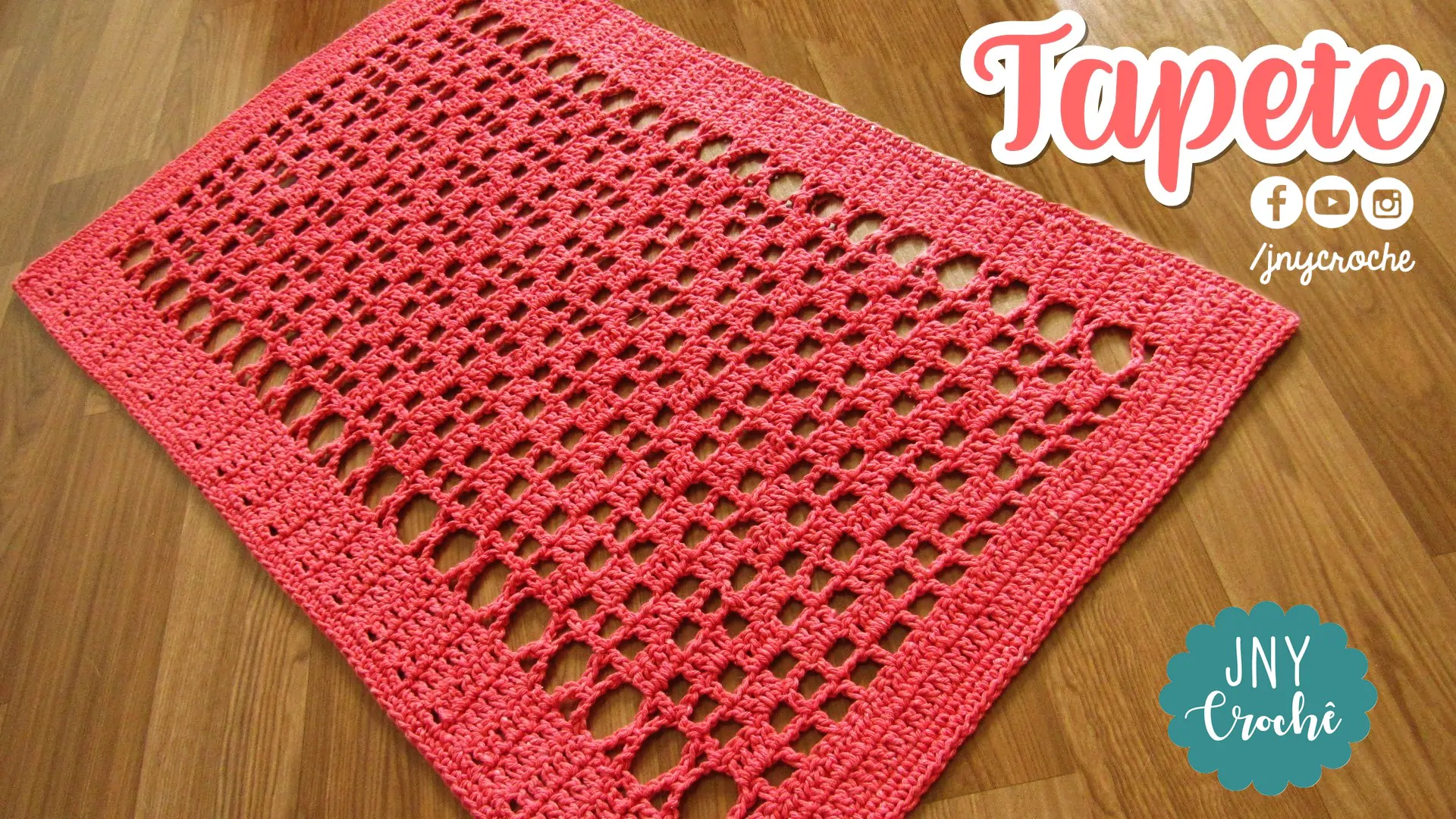 Tapete de crochê simples