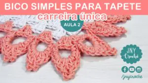 bico de croche para tapete