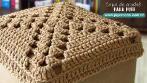 capa puff de croche 