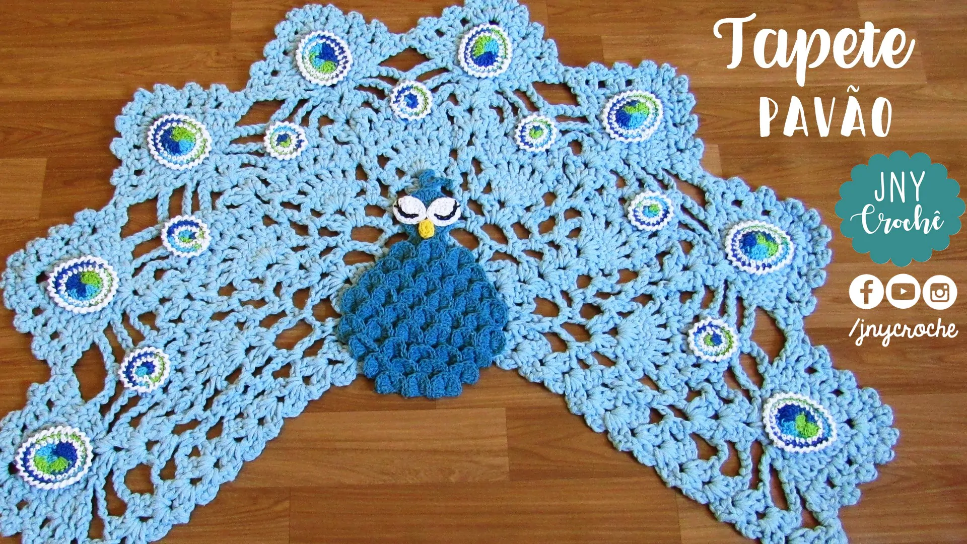 Tapete de crochê Pavão | Aula 1 | CLUB