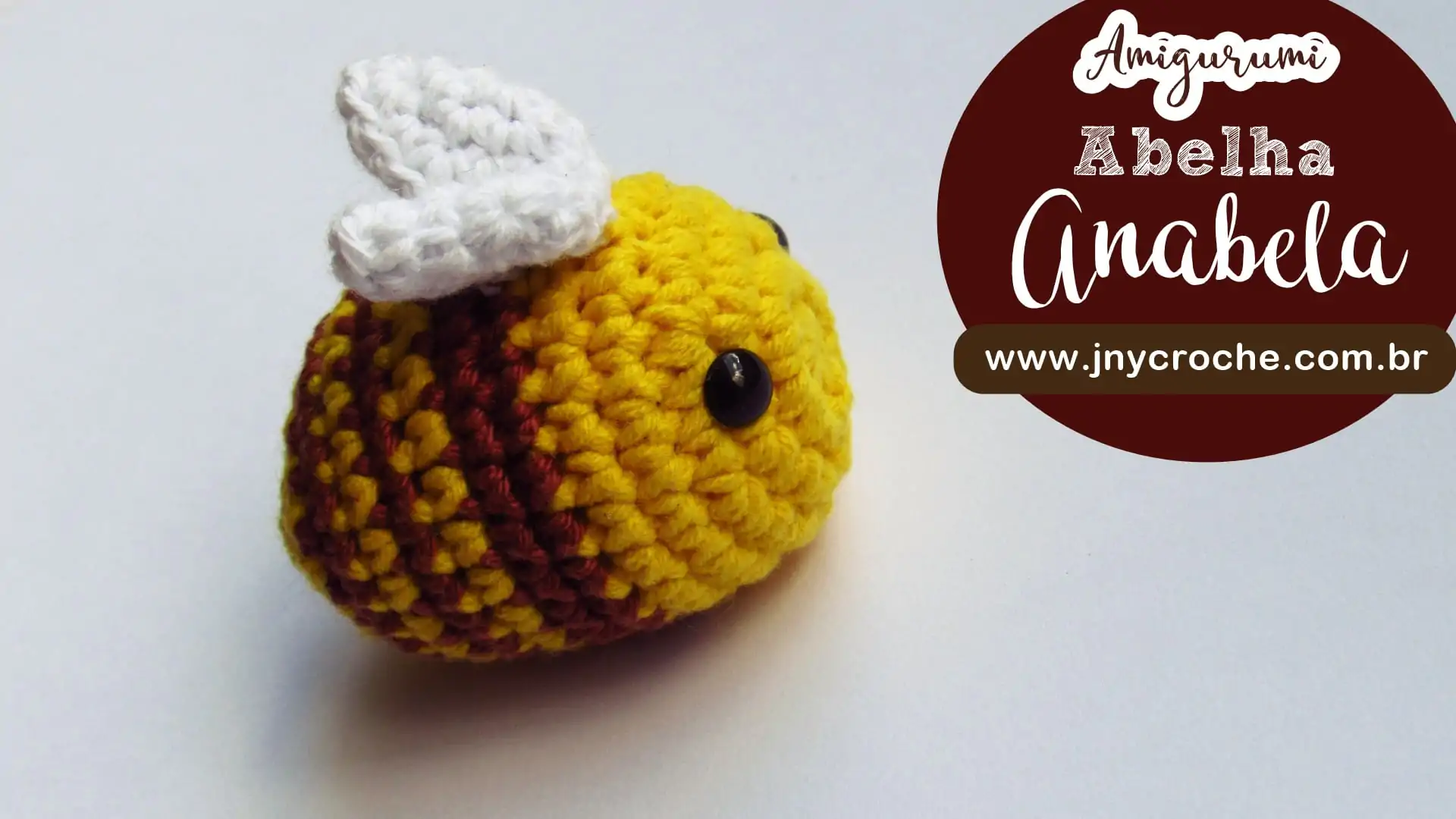 Abelha de crochê Anabela | Amigurumi | CLUB