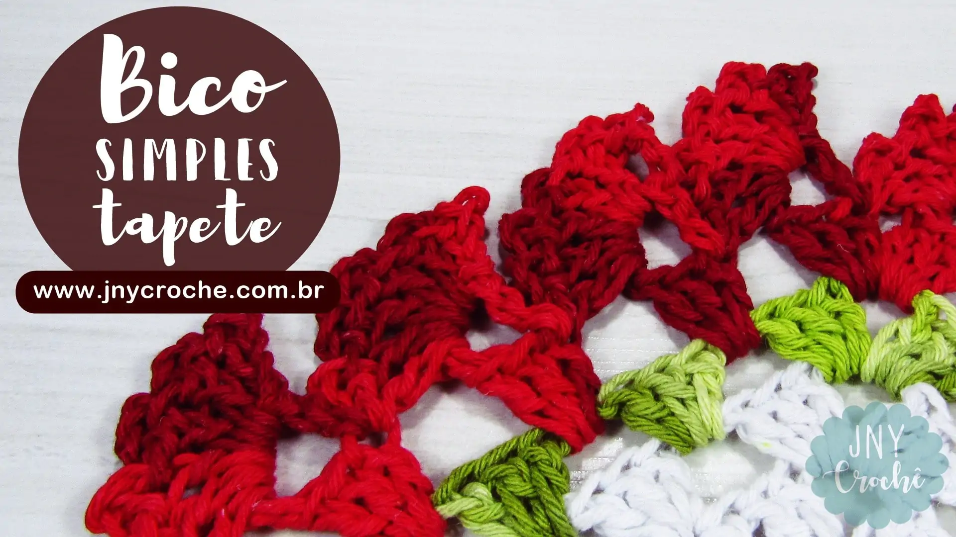 Bico de crochê simples para tapete | Aula 7