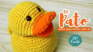 Amigurumi de crochê - Sr. pato