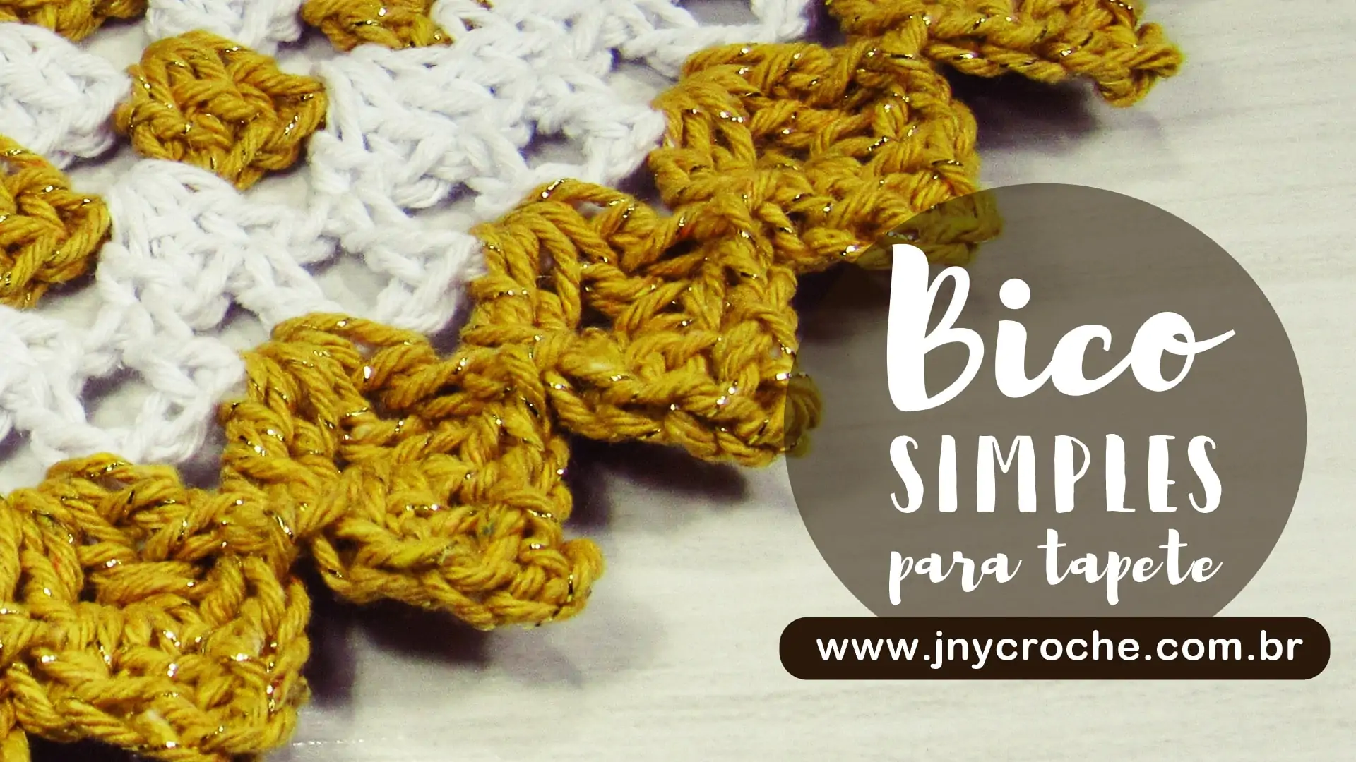 Bico de crochê simples para tapete | Aula 8