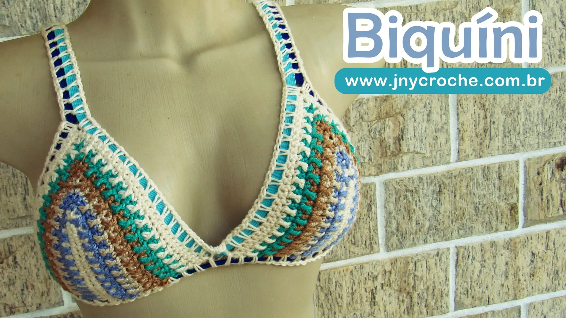 Biquíni de crochê com elástico | CLUB