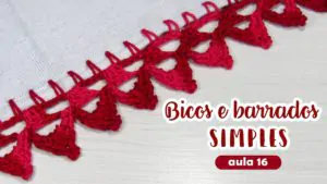 Bico de croche para iniciantes aula 16