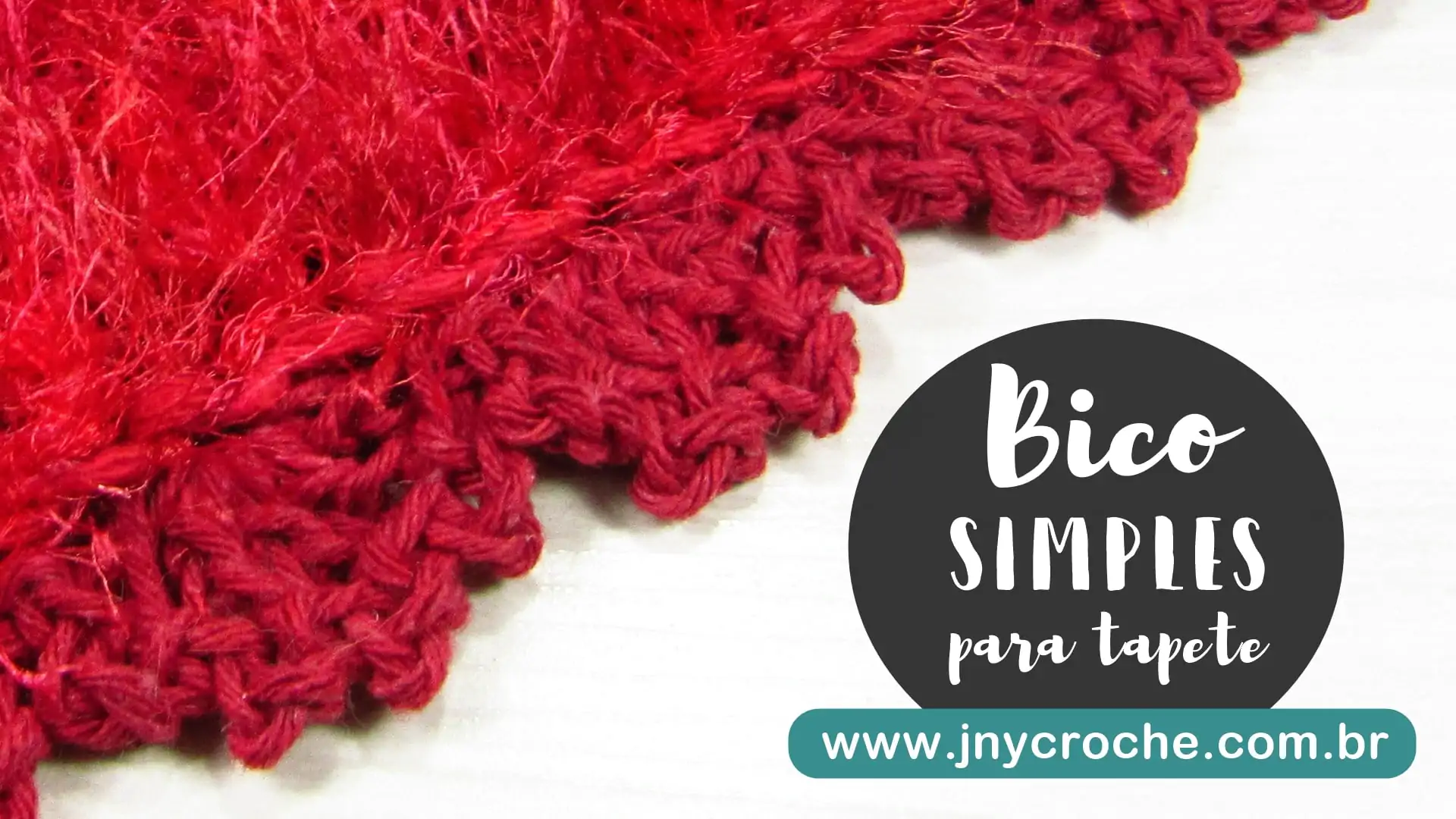 Bico de crochê simples e fácil para tapete | Aula 12