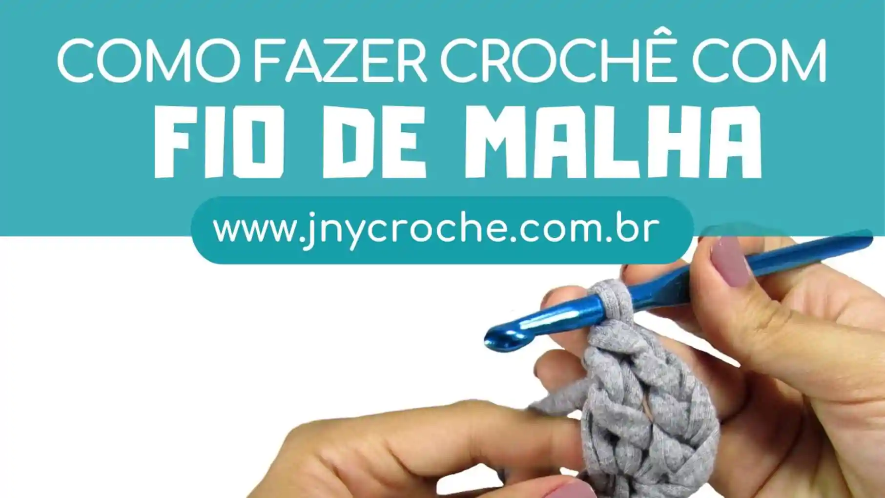 croche com fio de malha