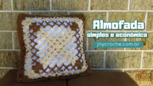 Almofada simples de croche