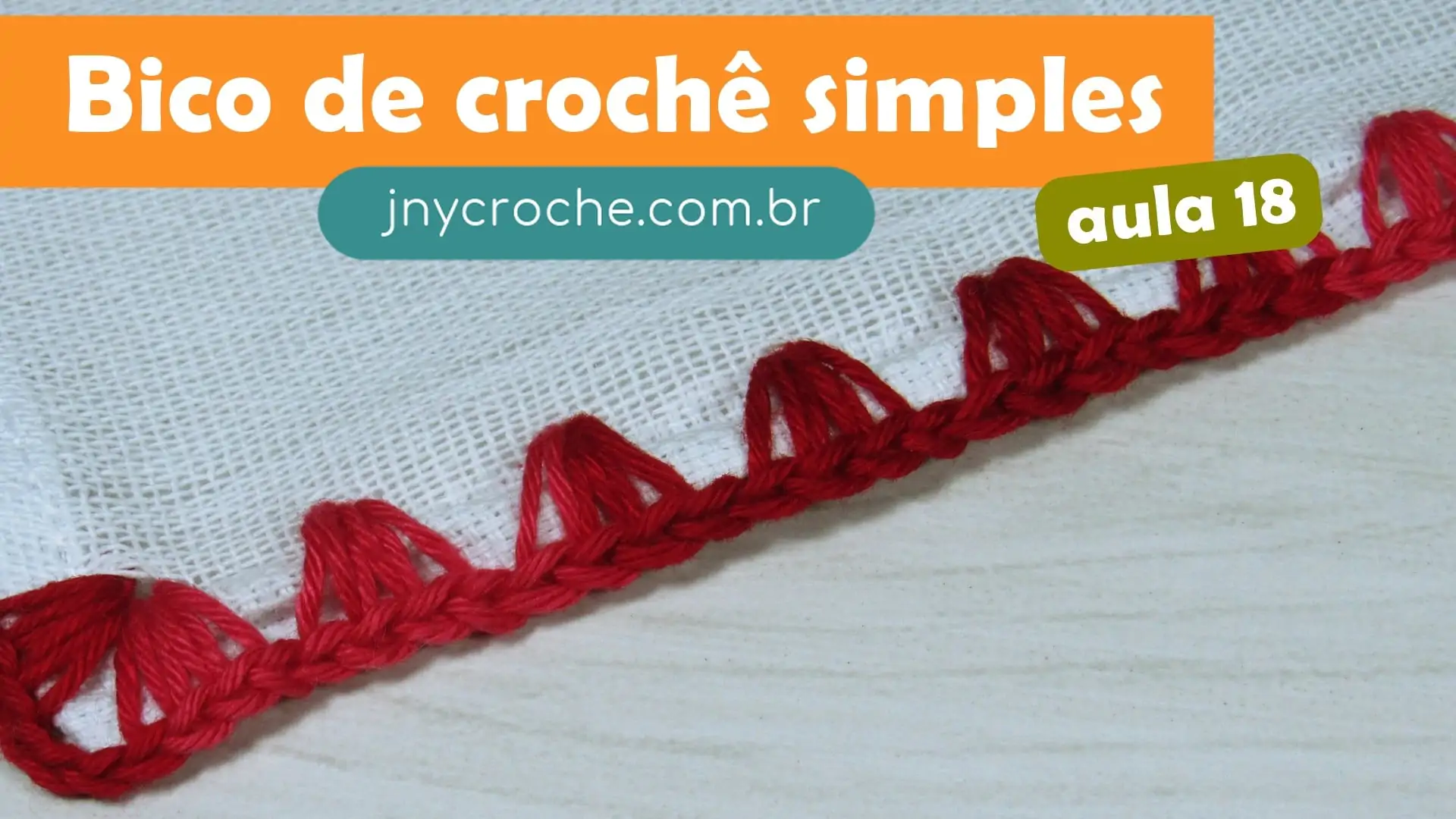 Bico de crochê simples e fácil | Para iniciantes | Aula 18