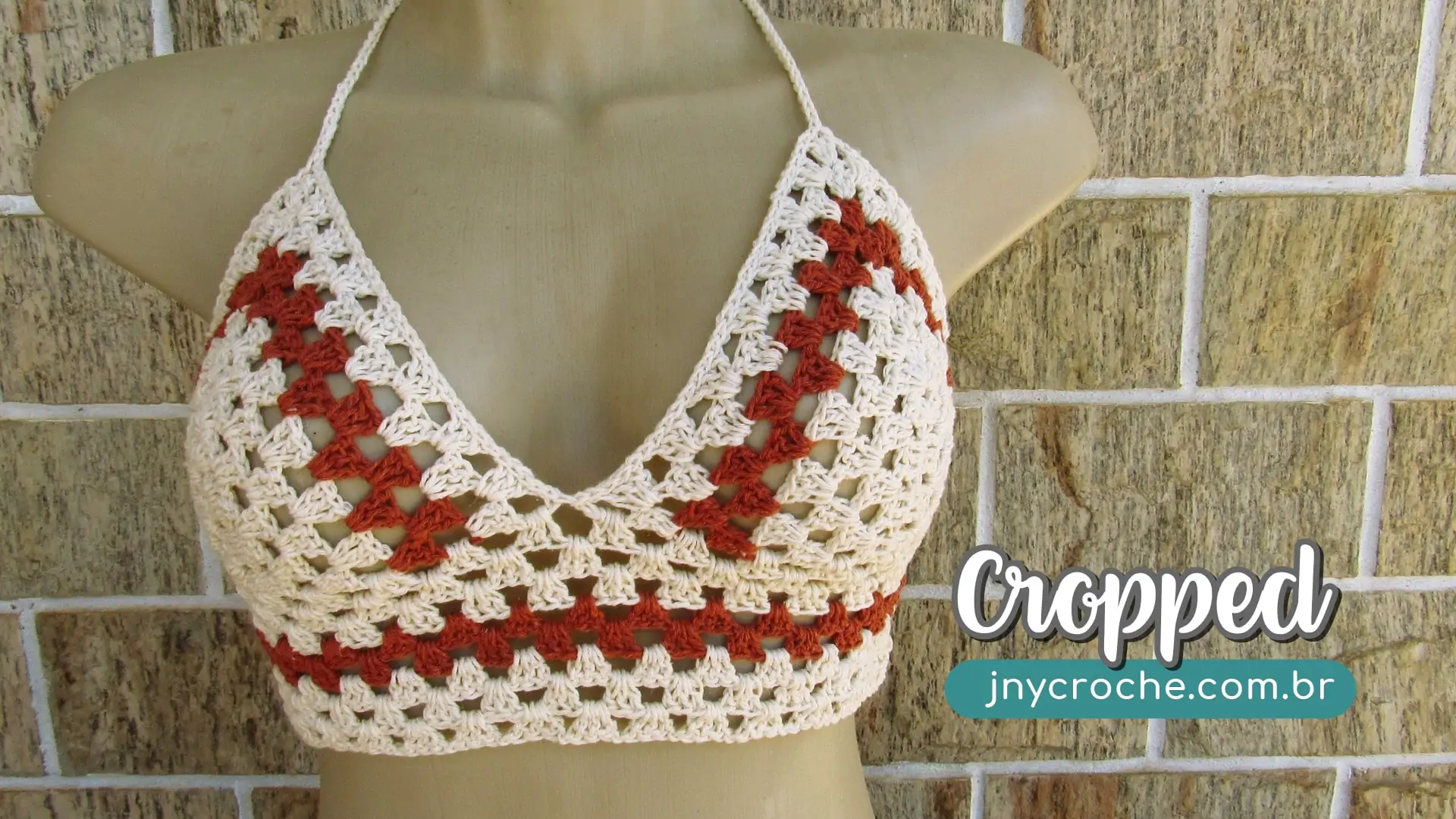 Cropped de crochê