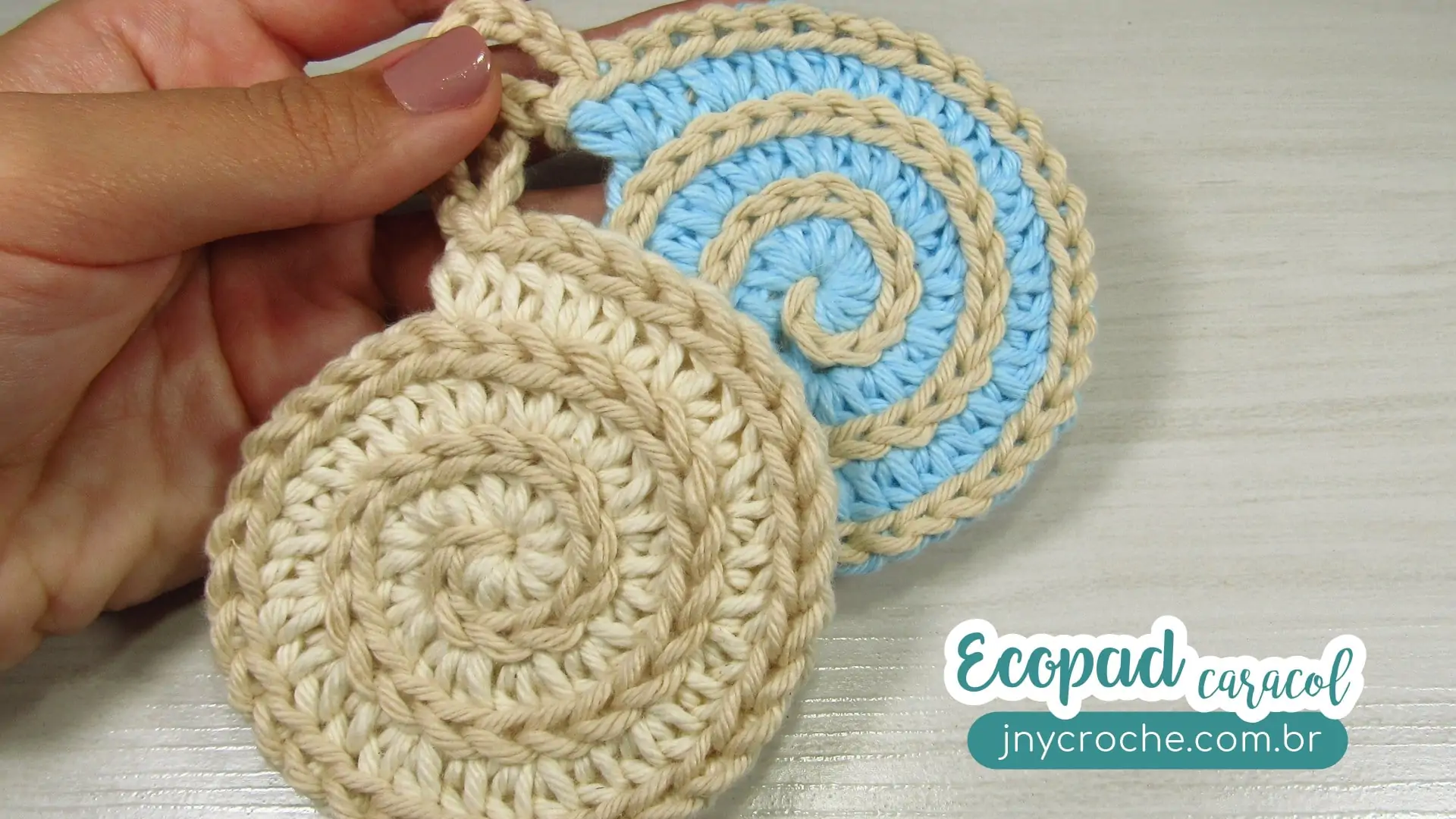Ecopad de crochê Caracol | CLUB