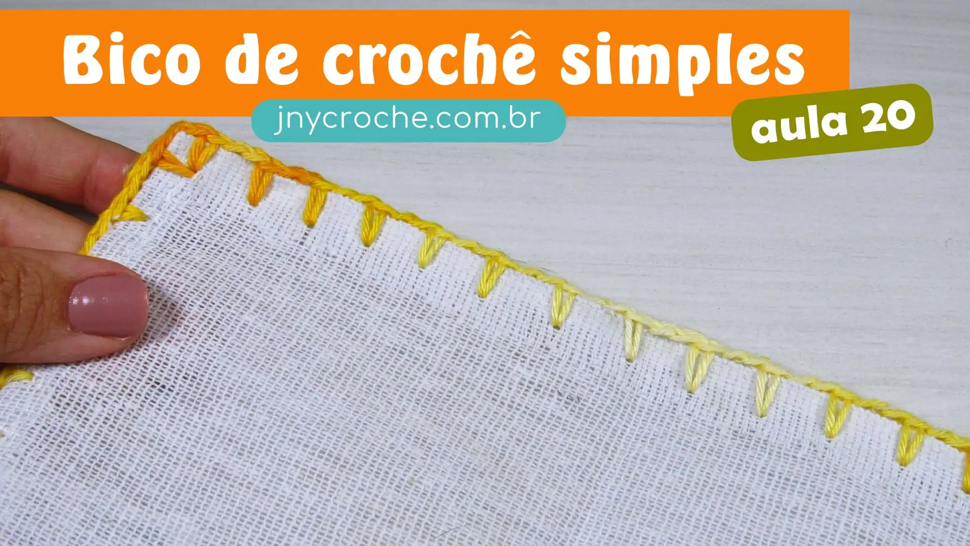 Bico de crochê simples e fácil | Para iniciantes | Aula 20