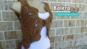 Colete bolero floral 1d