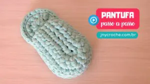 Pantufas de crochê