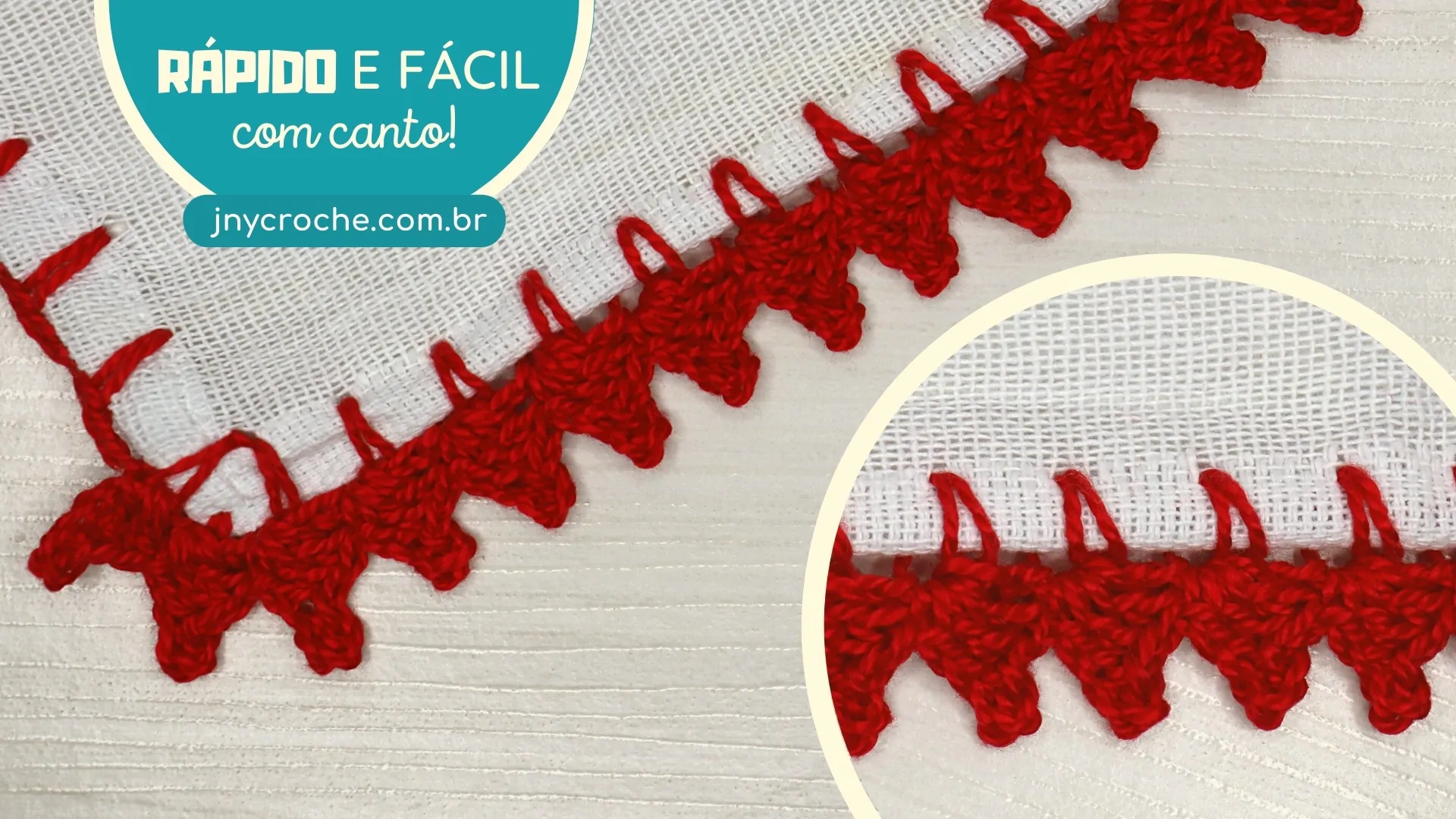 Bico de crochê simples e fácil | Para iniciantes | Aula 24