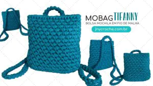 Bolsa de crochê Tifanny - Fio de malha