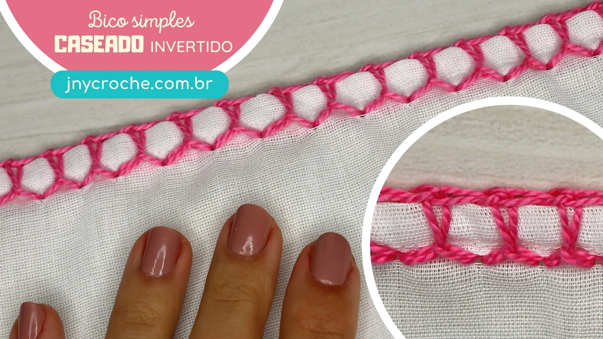 Bico de crochê simples e fácil | Para iniciantes | Aula 27