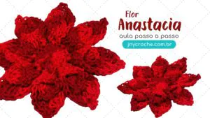 Flor de crochê Anastácia