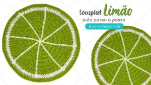 Sousplat de crochê Limão