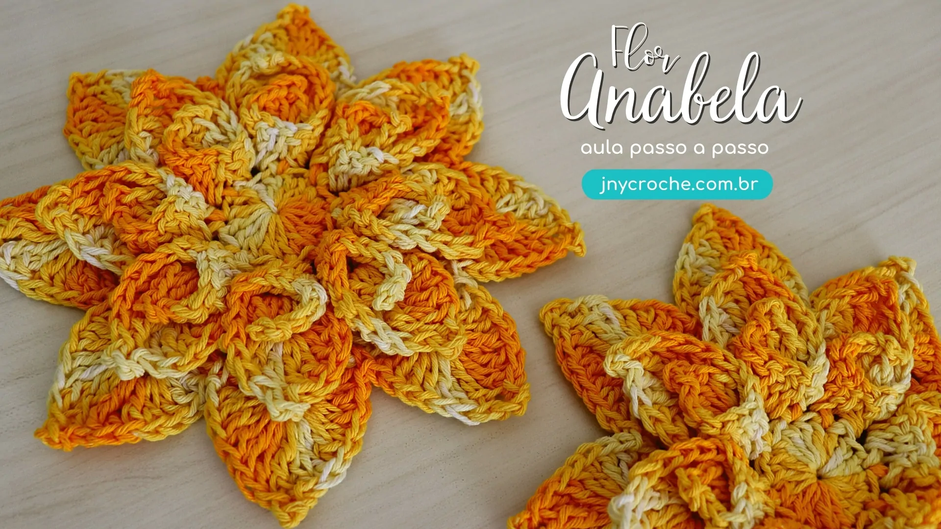 Flor de crochê Anabela | CLUB