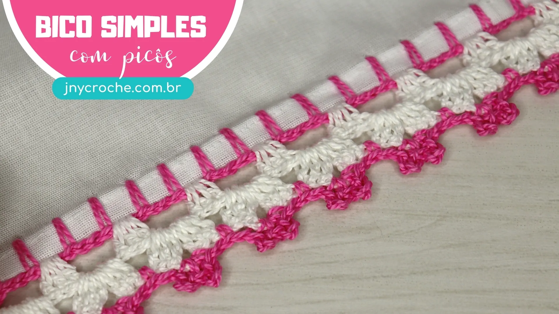 Bico de crochê simples e fácil | Para iniciantes | Aula 32