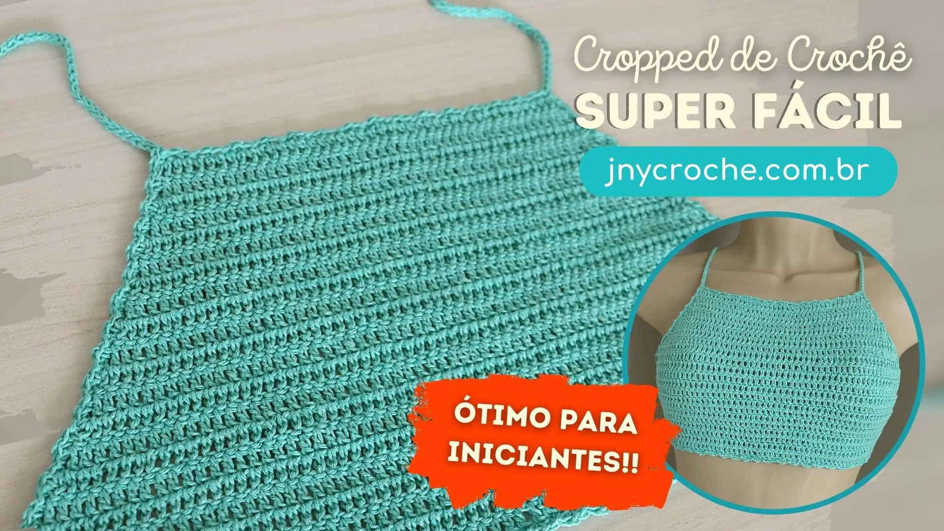 Cropped de crochê super Fácil para Iniciantes