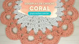 Sousplat de crochê Coral