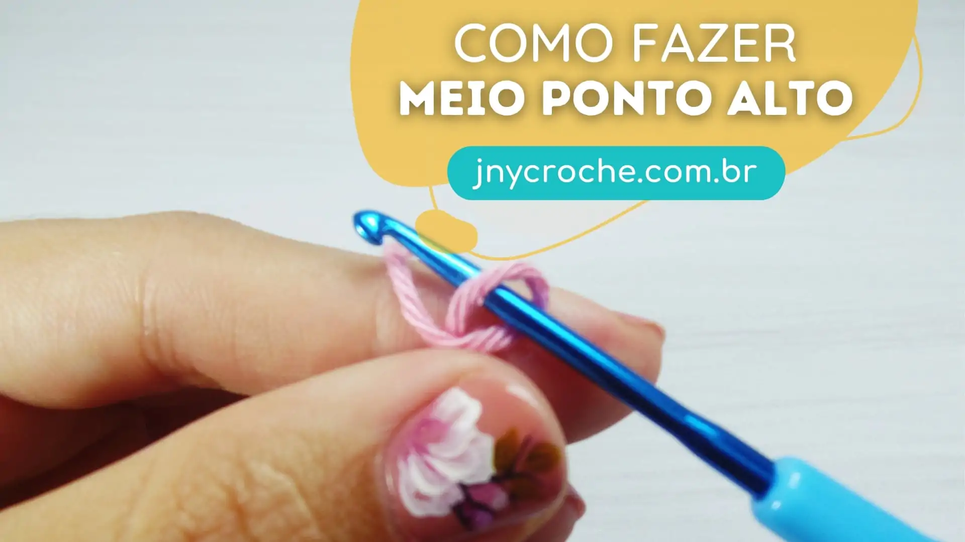 Meio ponto alto | Ponto de crochê